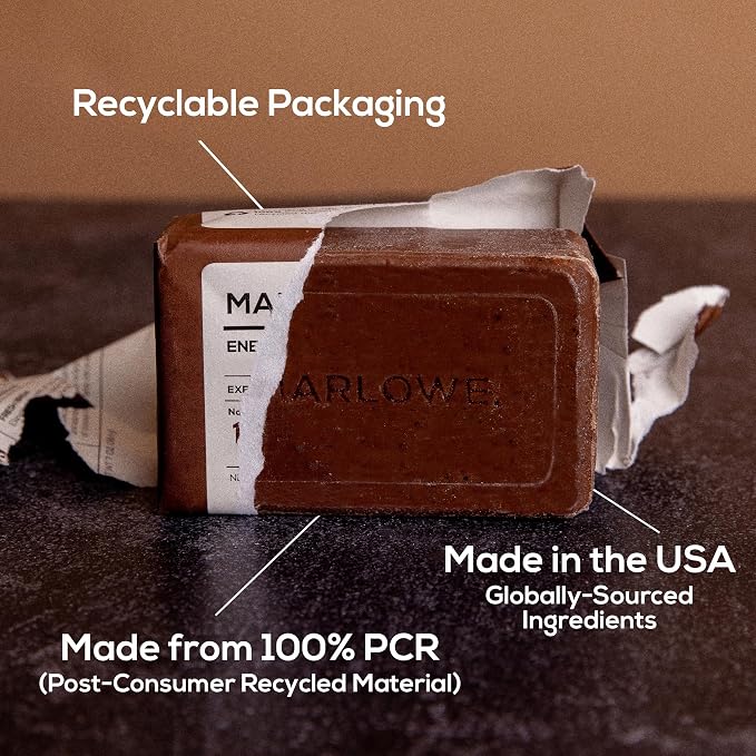 MARLOWE. No. 109 Coffee Bar Soap 7 oz, Body Scrub Soap - Image 8