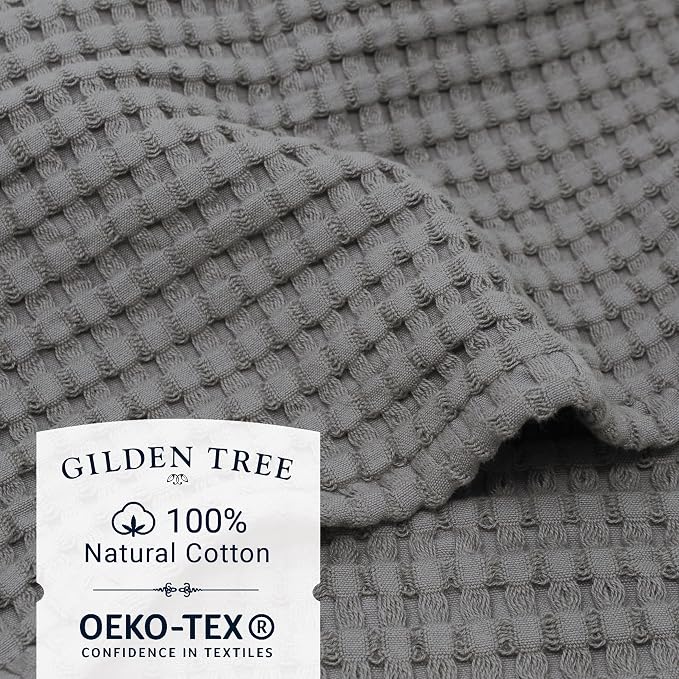 GILDEN TREE Waffle Bath Towels Wash Cloths - Image 2