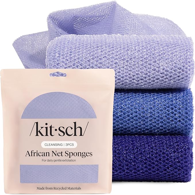 Kitsch African Net Sponge – Exfoliating Body Scrubber by Kitsch