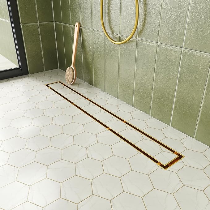 Neodrain 24-Inch Gold Linear Shower Drain by Neodrain