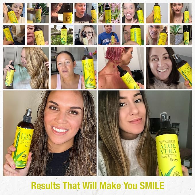 Seven Minerals, Organic Aloe Vera Spray - Image 6
