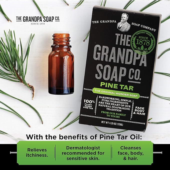 Grandpa's Brands Pine Tar Soap, 4.25 Ounce - Image 3