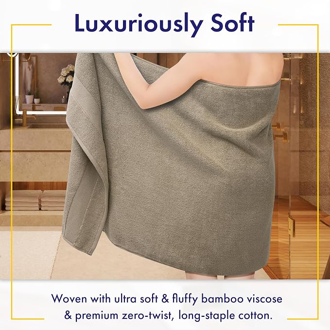 Ultra Soft & Plush Viscose from Bamboo Bath Sheets - Image 2