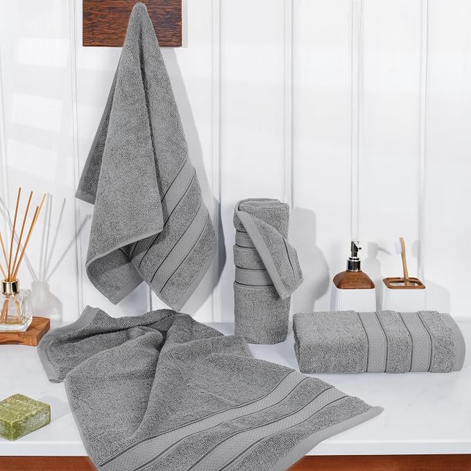 American Soft Linen Salem 100% Cotton Turkish 4 Piece Hand Towels - Image 3