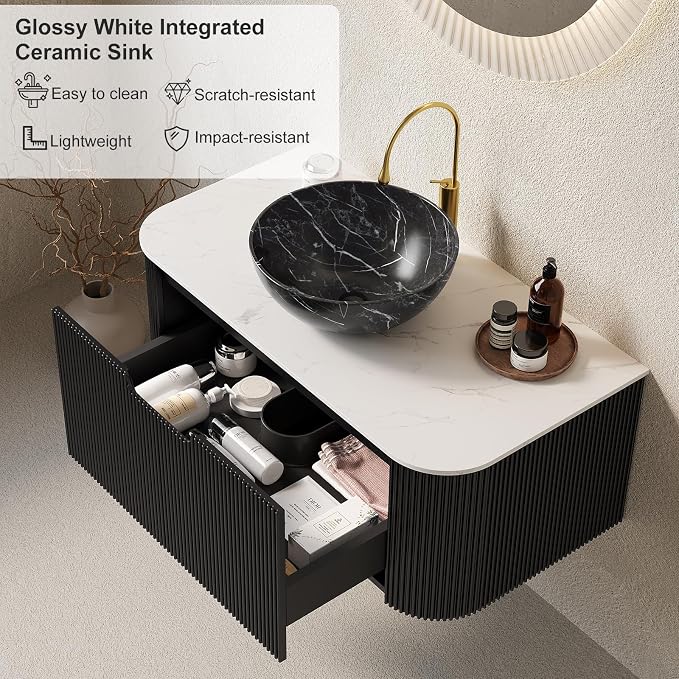 36" Floating Modern Bathroom Vanity - Image 4