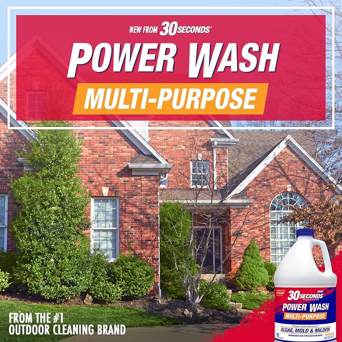 30 SECONDS Pressure Washer Concentrated Cleaner – Power Cleans Stains from Algae - Image 8