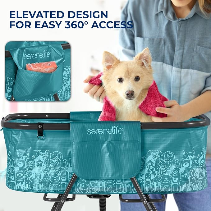 SereneLife Foldable Dog Bath Tub - Image 3