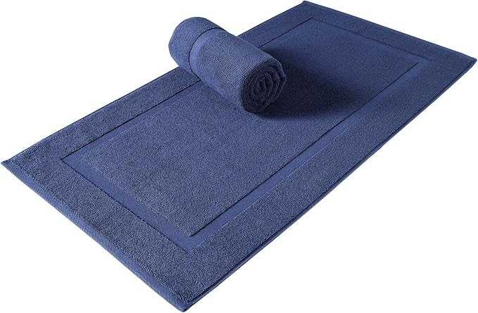 SALBAKOS 100% Turkish Cotton Bath Mat Set 2-Piece by SALBAKOS