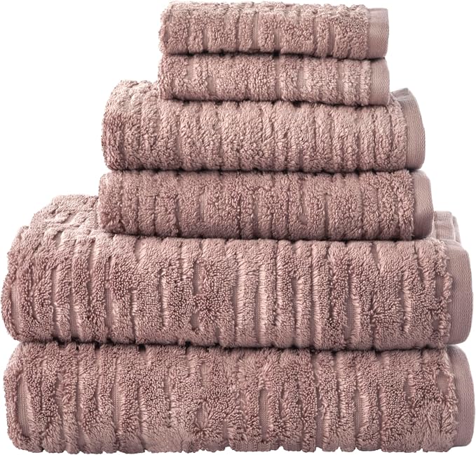 SKL Home CloudSoft Cotton Luxury 6-Piece Towel Set by SKLHomebySaturdayKnightLtd
