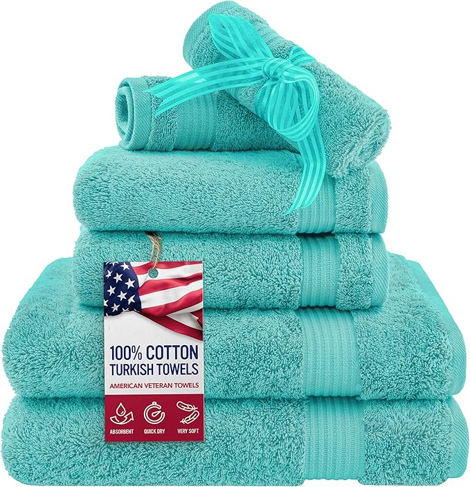 American Veteran Towel, 6 Piece Towel Set by American+Veteran+Towel