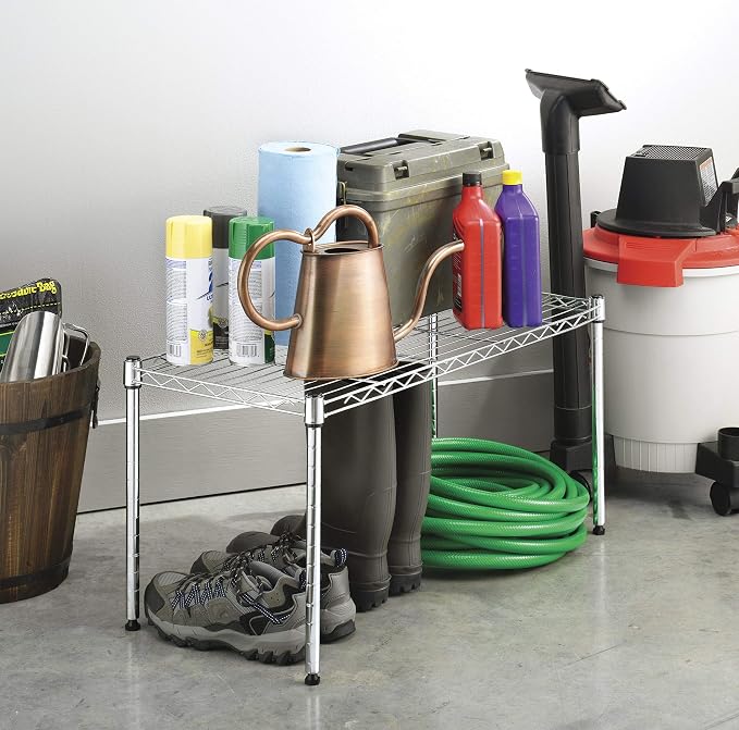 Whitmor 1 Tier Shelving Units, Wire Rack Storage Organizer - Image 2