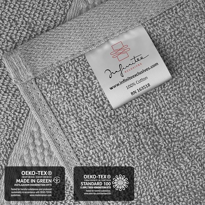 Infinitee Xclusives Gray Hand Towels - Image 5