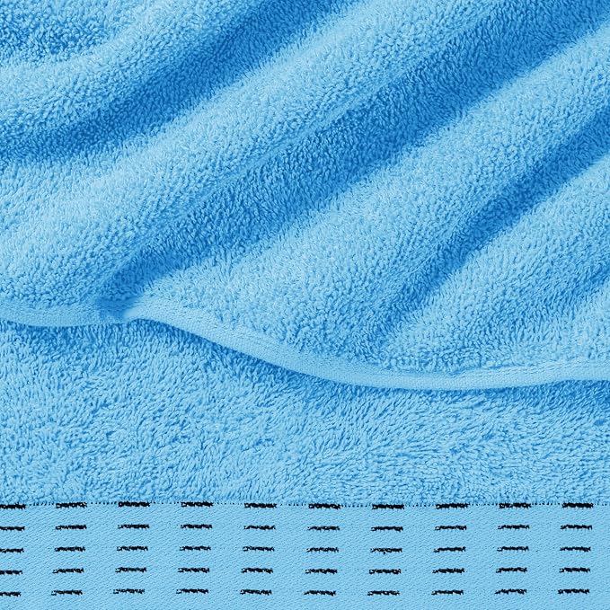 Cotton 2 Pack Oversized Bath Towel Set 28x55 inches, Large Bath Towels - Image 2