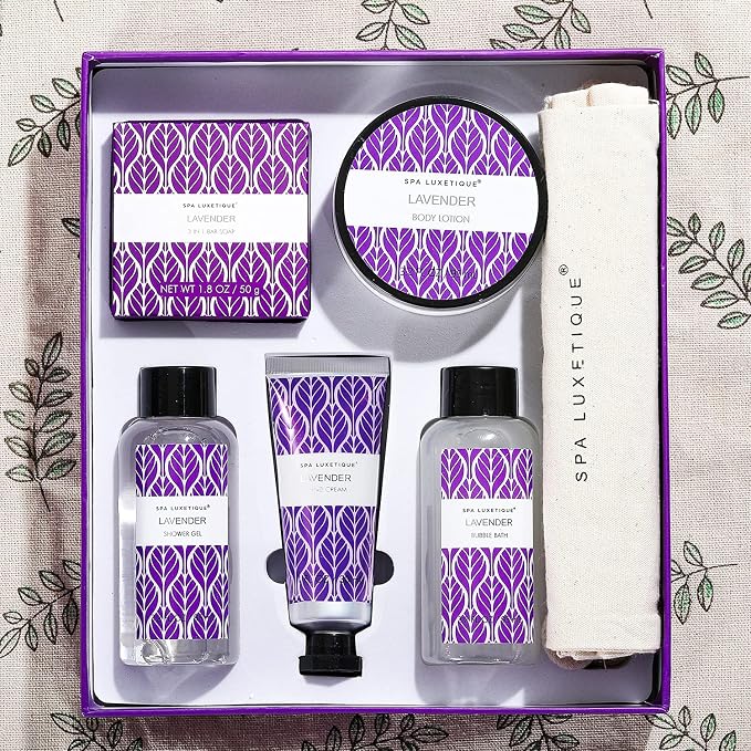 Spa Luxetique Lavender Spa Set, Bath Set - Image 5