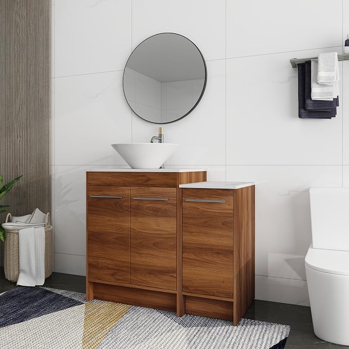 36 Inch Bathroom Vanity with Sink, Mordern Bathroom Vanity, Single Sink - Image 3