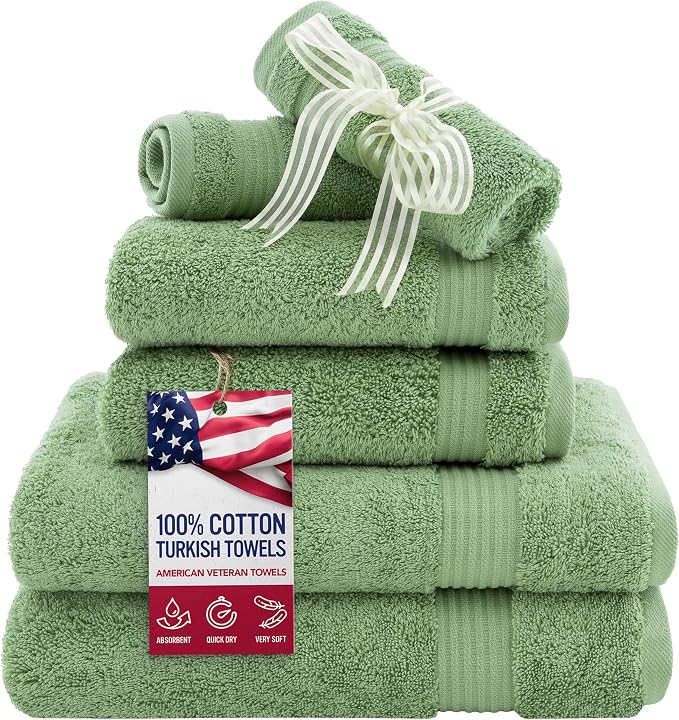 American Veteran Towel, 6 Piece Towel Set by American+Veteran+Towel