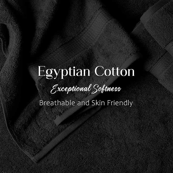 Superior Egyptian Cotton Pile 6 Piece Towel Set, Includes 2 Bath, 2 Hand - Image 5