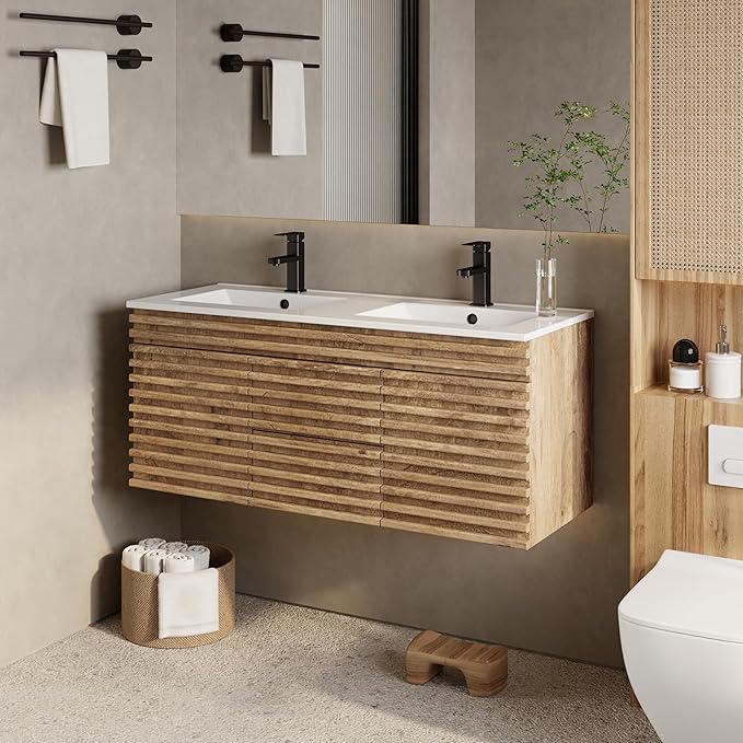 eclife 48" Floating Bathroom Vanity - Image 2