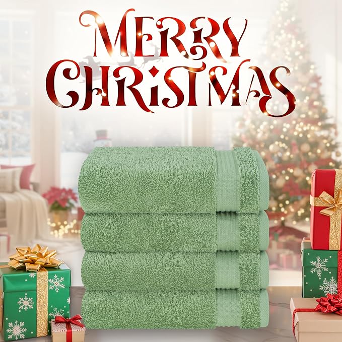 Cotton Paradise Hand Towels for Bathroom, 100% Cotton Turkish 4 Piece Hand - Image 2