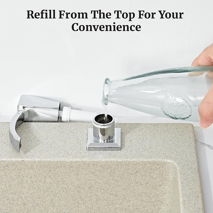 Ultimate Unicorn Kitchen Sink Soap Dispenser, Built-in Under Sink Chrome - Image 4