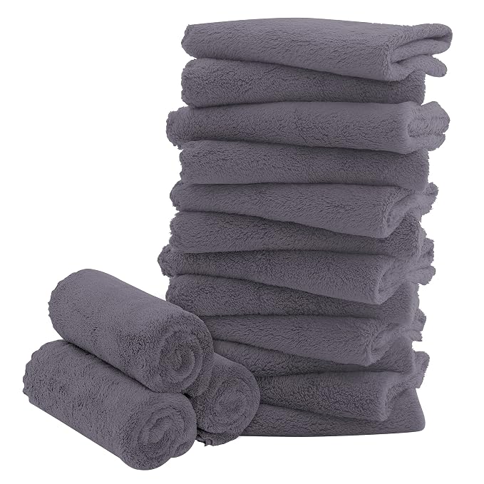 16 Pack Baby Washcloths by BAMBOO+QUEEN