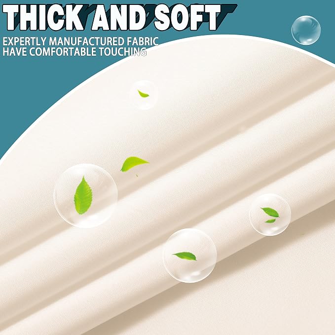 Conbo Mio Extra Long No Hook Shower Curtain - Image 5