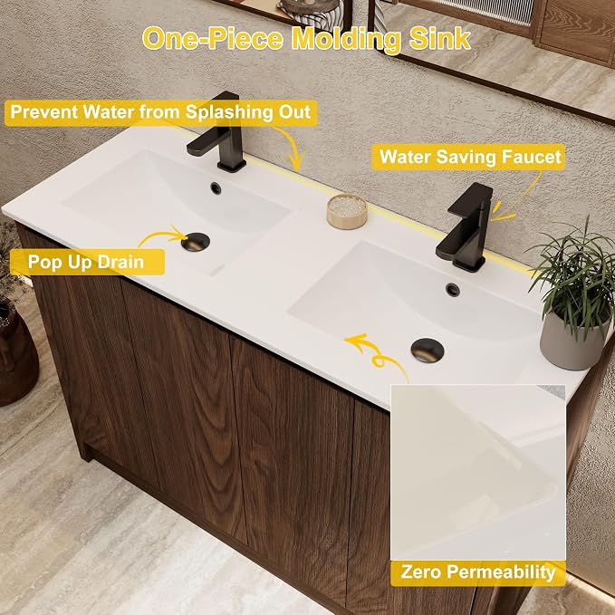 eclife 48" Bathroom Vanities - Image 6