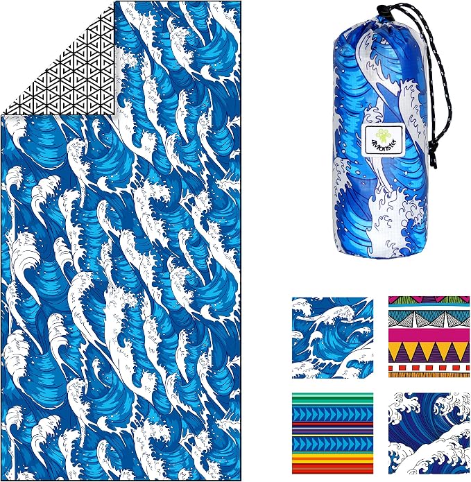 4Monster Microfiber Beach Towel Quick Dry, Super Absorbent Lightweight Travel by 4Monster