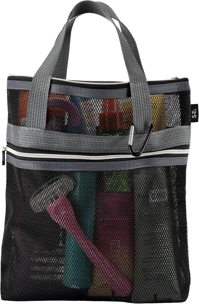 S&T INC. Mesh Shower Caddy, Shower Bag by STINC