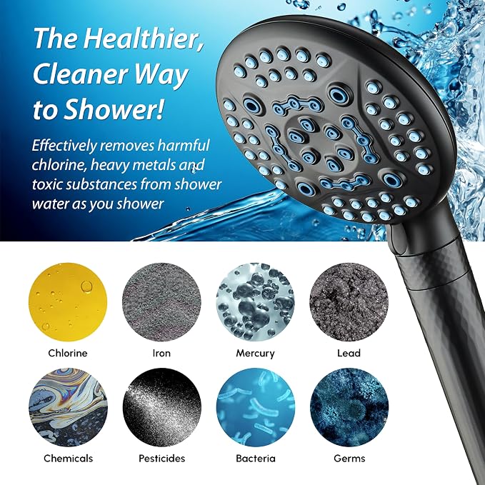 AquaCare 4X High Pressure 10-mode Filter Handheld Shower Head - Image 6