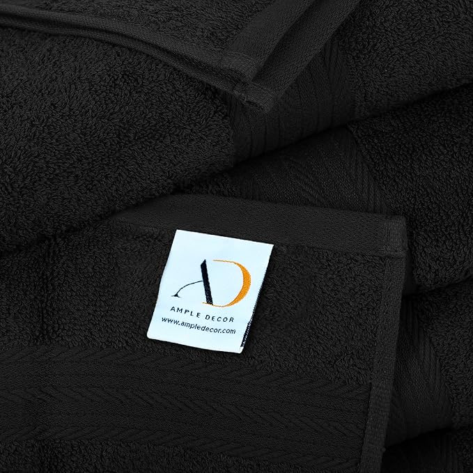 Ample Decor Bath Towels Pack of 16 600 GSM 100% Cotton, Absorbent Soft Premium - Image 3