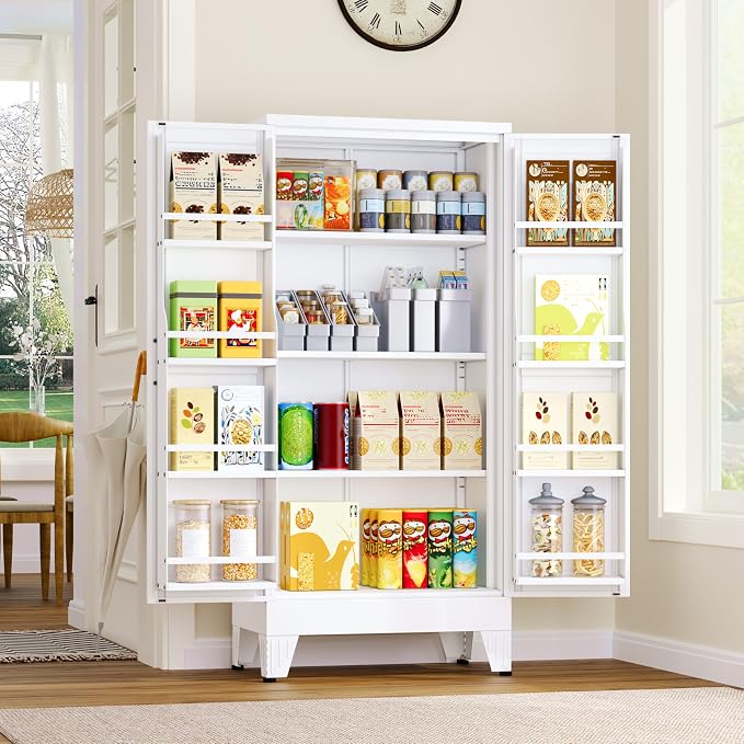 Metal Kitchen Pantry Cabinet, Storage Cabinets by GAIOUS