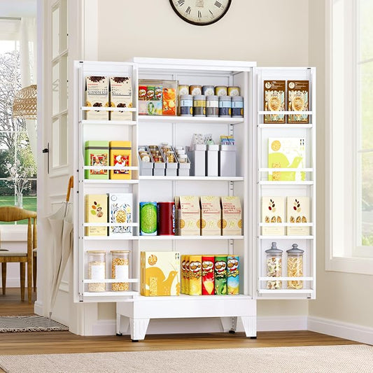 Metal Kitchen Pantry Cabinet, Storage Cabinets by GAIOUS