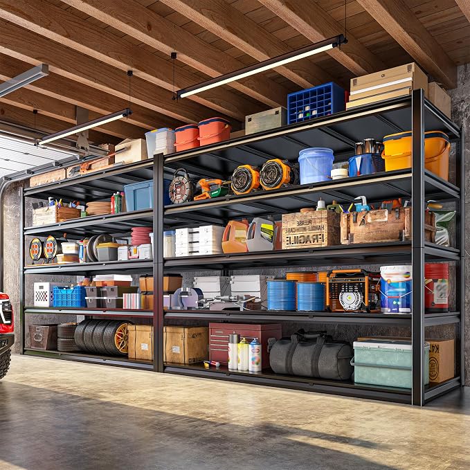 72.2" H Garage Shelving 3000LBS Metal Shelving Unit Adjustable Garage Storage - Image 8