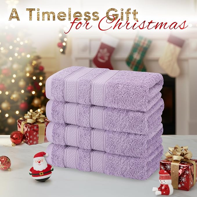 American Soft Linen Salem 100% Cotton Turkish 4 Piece Hand Towels - Image 2