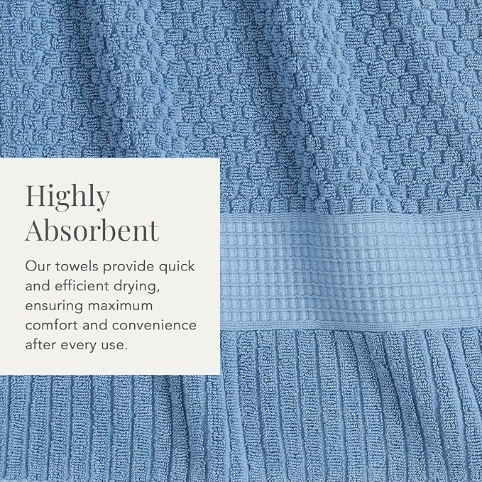 NY Loft 100% Cotton 2 Pack Bath Sheet Towel Set | Absorbent Quick-Dry Oversize - Image 7
