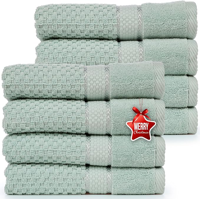 Ample Decor 100% Cotton Hand Towel by AmpleDecor