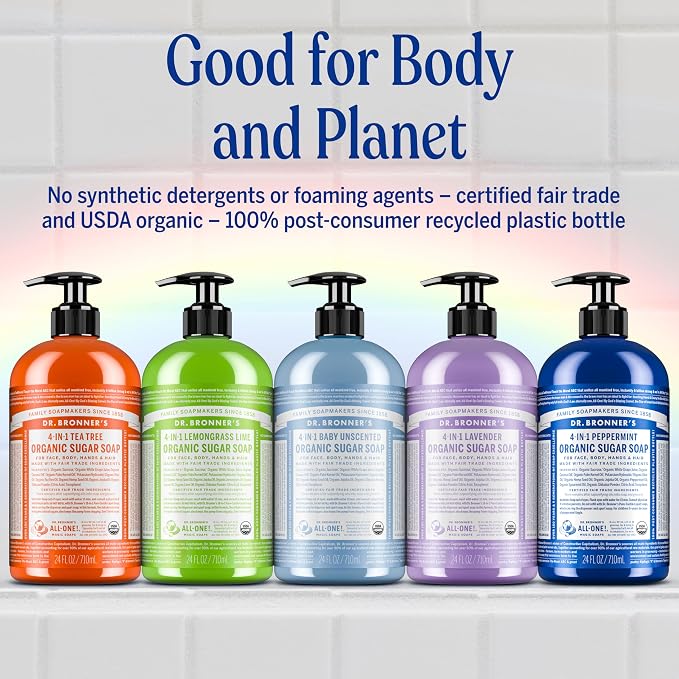 Dr. Bronner's - Organic Sugar Soap - Made - Image 7