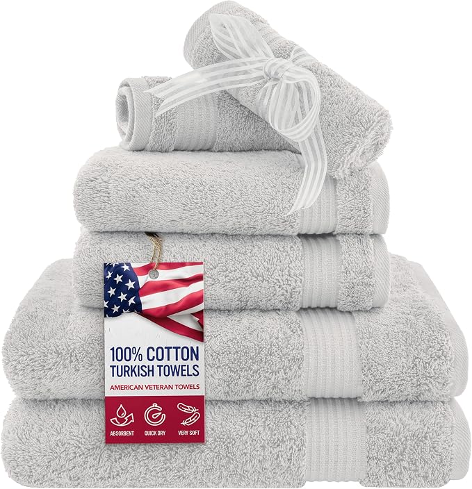 American Veteran Towel, 6 Piece Towel Set by American+Veteran+Towel