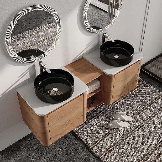Malwee 60" Floating Bathroom Vanity by Malwee-SweetStar