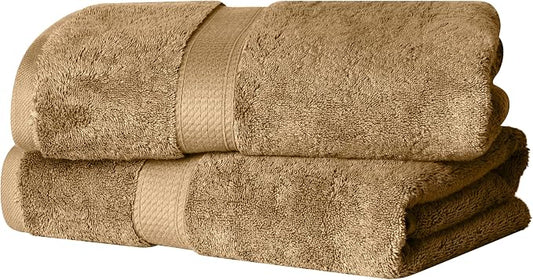 Superior Egyptian Cotton Pile Bath Towel Set of 2, Ultra Soft Luxury Towels by SUPERIOR