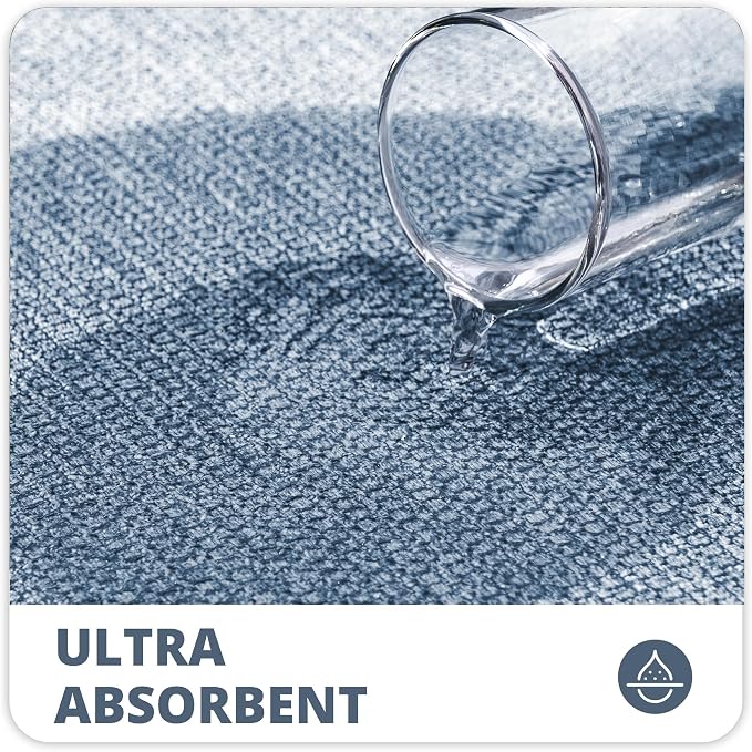Bath Mat, Ultra Thin Bathroom Runner Rugs, Large Bath Mats - Image 3