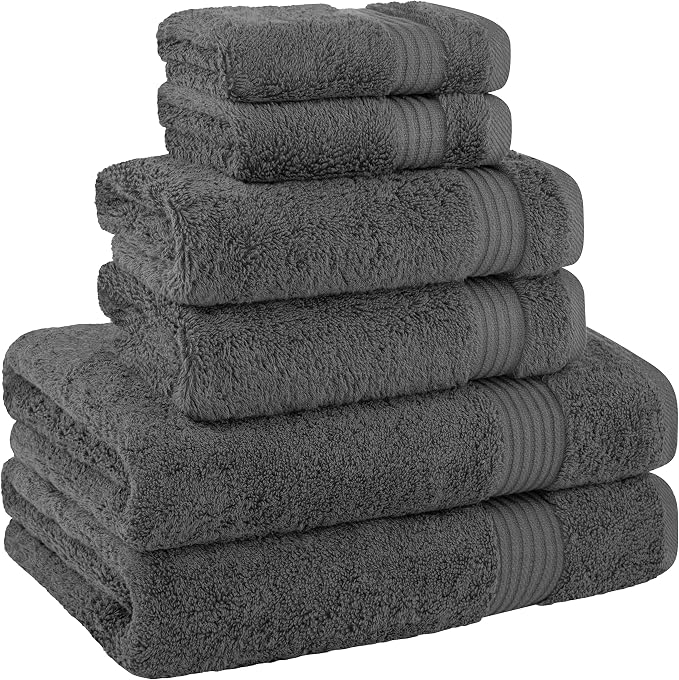 Cotton Paradise 6 Piece Towel Set 100% Cotton Soft Absorbent Turkish Towels - Image 6