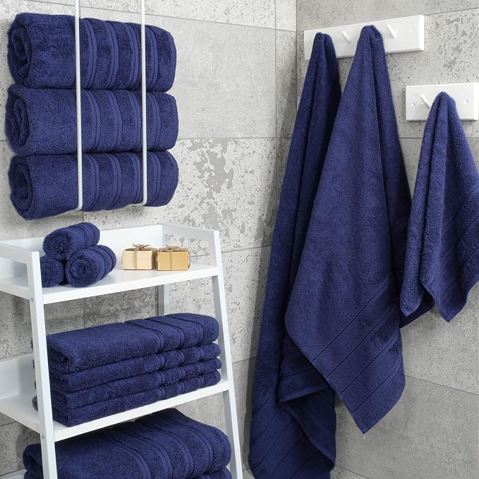 American Soft Linen Luxury 4 Piece Bath Towel Set, 600 GSM 100% Cotton Turkish - Image 3