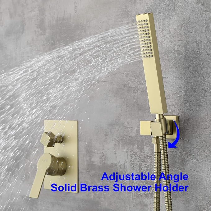 SHAMANDA Shower System with Waterfall Tub Spout and Handheld Shower Head - Image 6