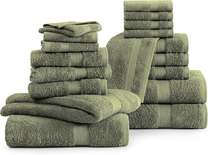 LANE LINEN 100% Cotton Luxury Towel Set - Image 2