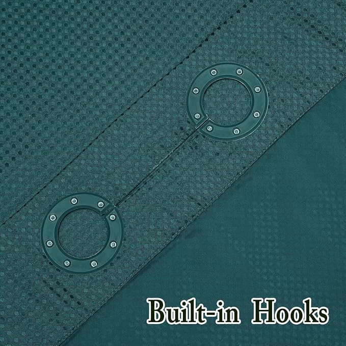 Gibelle No Hook Waffle Weave Shower Curtain - Image 6