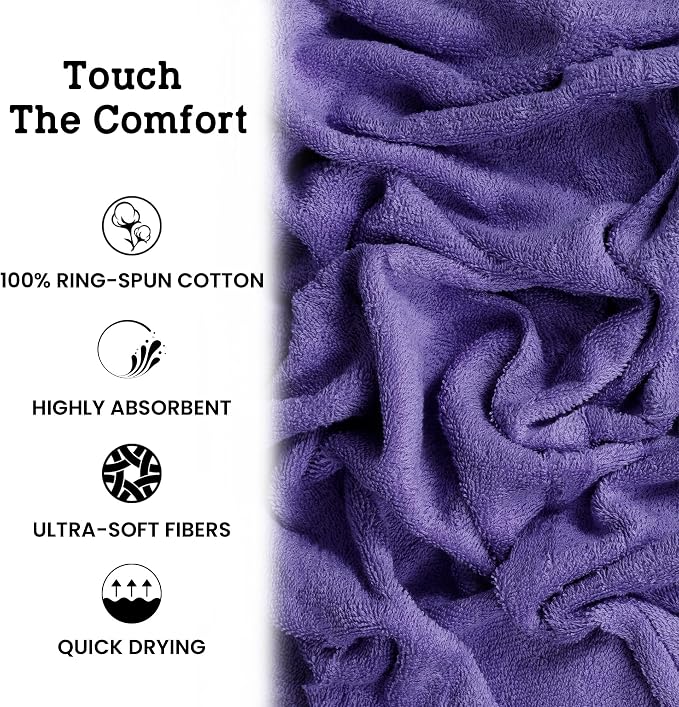 Casa Lino Bath Towel Set of 8 - Image 5