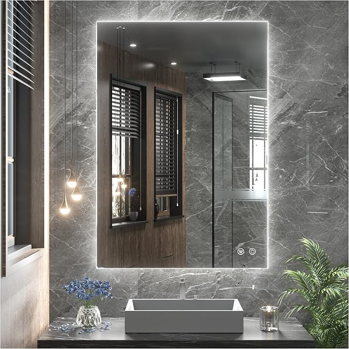 TETOTE 36 x 28 LED Backlit Bathroom Vanity Mirror by TETOTE