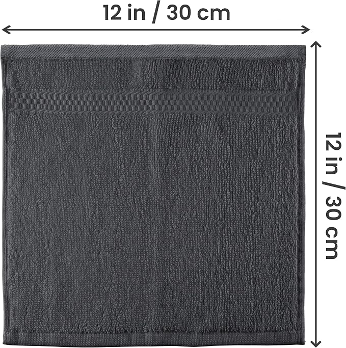 Utopia Towels 12 Pack Premium Wash Cloths Set, 12 by 12 Inches, 100% Cotton - Image 2
